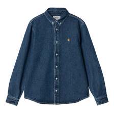 Carhartt WIP L/S WELDON SHIRT - Blue (stone washed) I031928画像