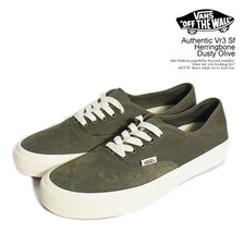 VANS Authentic Vr3 Sf Herringbone Dusty Olive VN0A4BX5DB0画像