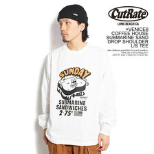 CUTRATE &times; VENICE8 COFFEE HOUSE SUBMARINE SAND DROP SHOULDER L/S TEE CR-23AW011画像