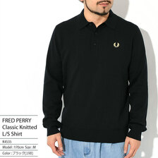 FRED PERRY Classic Knitted Long sleeve Shirt K4535画像