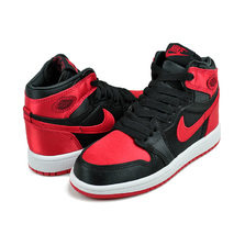 NIKE JORDAN 1 RETRO HIGH OG (PS) black/university red-white FD5304-061画像