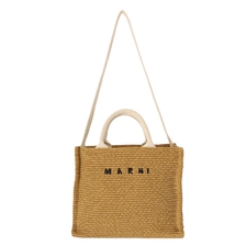 MARNI ナチュラル トートバッグスモール SHMP0077U0-P3860画像