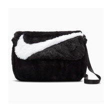 NIKE Womens Futura 365 FX Fur Crossbody Bag Black FB3048-010画像
