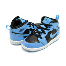 NIKE JORDAN 1 MID(TD) university blue/black-white DQ8425-401画像