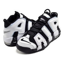 NIKE AIR MORE UPTEMPO (GS) black/white-multi-color DQ6200-001画像