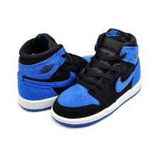 NIKE JORDAN 1 RETRO HI OG (TD) black/royal blue-white FD1413-042画像