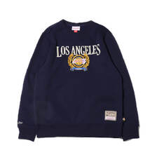 Mitchell & Ness COLLEGIATE CREW FLEECE LAL NAVY FCPO6110-LAL画像