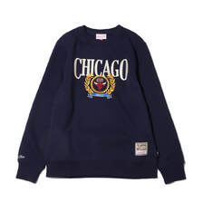 Mitchell & Ness COLLEGIATE CREW FLEECE CBU NAVY FCPO6110-CBU画像