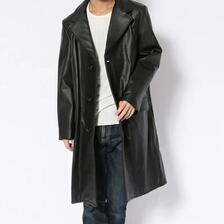 Schott LEATHER CHESTER LONG COAT 7829250013画像