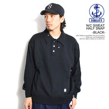 FIDELITY N/C SWEAT HALF SNAP -BLACK- 23775006画像