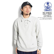 FIDELITY N/C SWEAT HALF SNAP -OATMEAL- 23775006画像