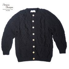Athena Designs CREWNECK PATCHWORK HANDKNIT CARDIGAN画像