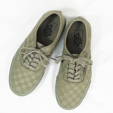 VANS AUTHENTIC MONO CHECKERBOARD OLIVE VN000CRQOLV画像