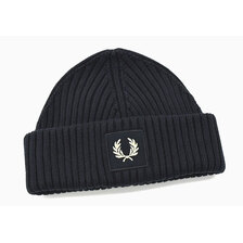FRED PERRY Patch Brand Chunky Rib Beanie C6151画像