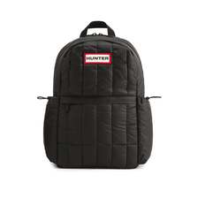 HUNTER ORIGINAL INTREPID LARGE PUFFER BACKPACK BLACK/RED BOX LOGO UBB2241KBM-RBO画像