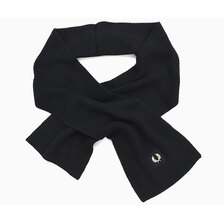 FRED PERRY Waffle Knit Patch Brand Rib Scarf C6138画像
