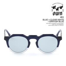 OWN #03 BLUE&times;CLEAR WHITE / GRAYISH BLUE OW-03BLCW-GYBL画像