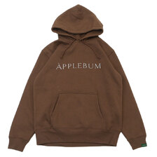 APPLEBUM Museum Logo Sweat Parka BROWN画像