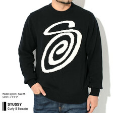 STUSSY Curly S Sweater 117073画像