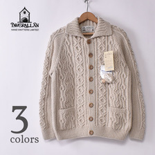 INVERALLAN 3A Cardigan Hinchliffe Cashmere 100% Hand Knit画像