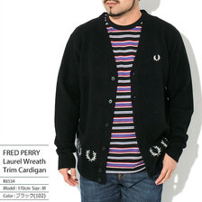 FRED PERRY Laurel Wreath Trim Cardigan K6534画像