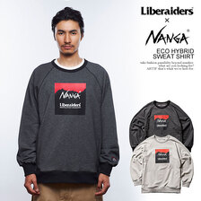 NANGA &times; LIBERAIDERS ECO HYBRID SWEAT SHIRT 743012308画像