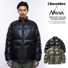 NANGA &times; LIBERAIDERS RIPSTOP NYLON DOWN JACKET 740022308画像