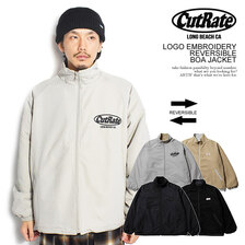 CUTRATE LOGO EMBROIDERY REVERSIBLE BOA JACKET CR-23AW021画像