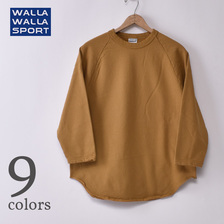 WALLA WALLA SPORT 9oz FLEECE 3/4 BASEBALL SWEAT画像
