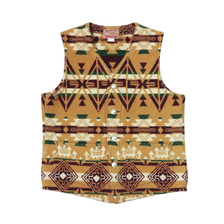 SUGAR CANE NATIVE AMERICAN WOOL BLANKET VEST SC15437画像
