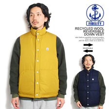 FIDELITY RECYCLED WOOL REVERSIBLE DOWN VEST 23775027画像