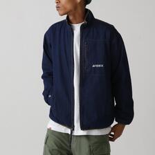 AVIREX DENIM STAND BLOUSON 7833252075画像