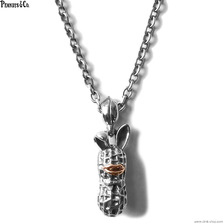 Peanuts&Co LARGE BUNNY silver x k10PG + chain all silver.画像