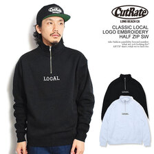 CUTRATE CLASSIC LOCAL LOGO EMBROIDERY HALF ZIP SW CR-23AW019画像