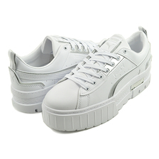 PUMA MAYZE UT METALLIC WNS PUMA WHITE-PUMA SILVER 391084-01画像
