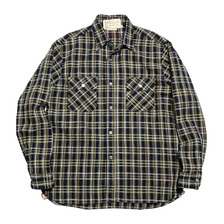 SUGAR CANE FICTION ROMANCE 7.1oz. INDIGO CHECK WORK SHIRT SC29183画像