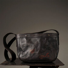 VASCO &times; GLADHAND LEATHER NEWS PAPER BAG SMALL "GLAD POSTALS"画像