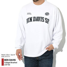 BEN DAVIS College Brushed L/S Tee C-24380023画像