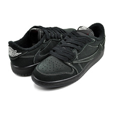 NIKE JORDAN 1 LOW OG SP (PS) TRAVIS SCOTT black/phantom-black DO5442-001画像