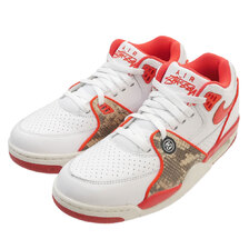 STUSSY &times; NIKE AIR FLIGHT '89 LOW SP WHITE/HABANERO RED-SAIL FD6475-101画像