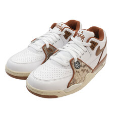 STUSSY x NIKE AIR FLIGHT '89 LOW SP WHITE/PECAN-FOSSIL FD6475-100画像