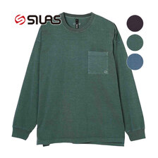SILAS GARMENT DYED POCKET L/S TEE 110234011004画像