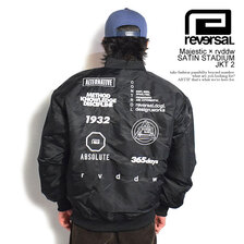 reversal Majestic &times; rvddw SATIN STADIUM JKT 2 RVMJSTC002画像