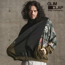 GLIMCLAP Jersey fabric track jacket -botanical pattern- 16-010-GLS-CE画像