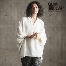 GLIMCLAP Jacquard texture poloshirt 16-004-GLS-CE画像