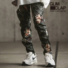 GLIMCLAP Jersey fabric pants -24spring& summer new botanical pattern- 16-009-GLS-CE画像
