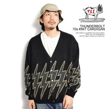The Endless Summer TES THUNDERBOLT 70s KNIT CARDIGAN AS-23774303画像