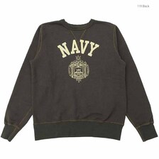 Buzz Rickson's SET-IN CREW NECK SWEAT SHIRT - NAVY - BR69339画像