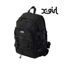 X-girl BUNGEE CORD BACKPACK BLACK 105234053005画像