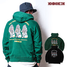 ANIMALIA BIG SILHOUETTE P/O HOODIE - THE THREE WISE MANDRILL AN24SP-SW03画像